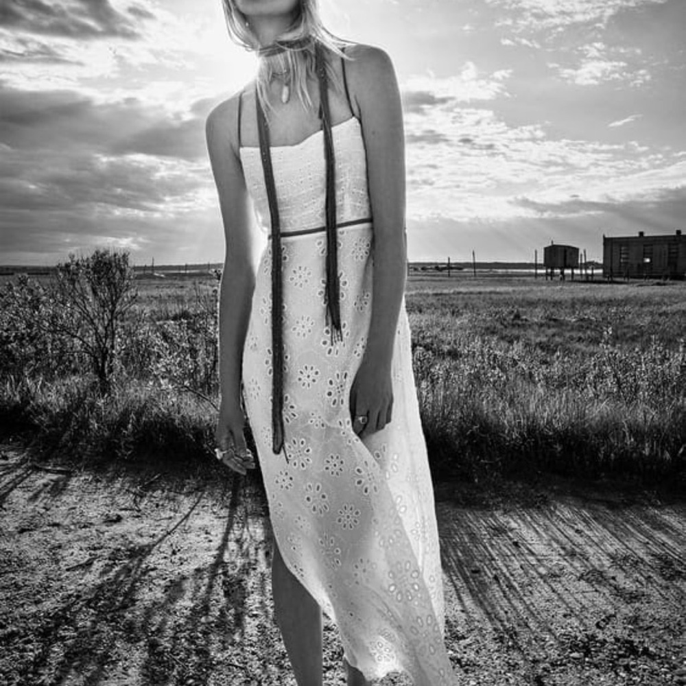 zara limited edition embroidered eyelet dress NWT